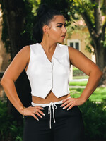Lace Back Vest