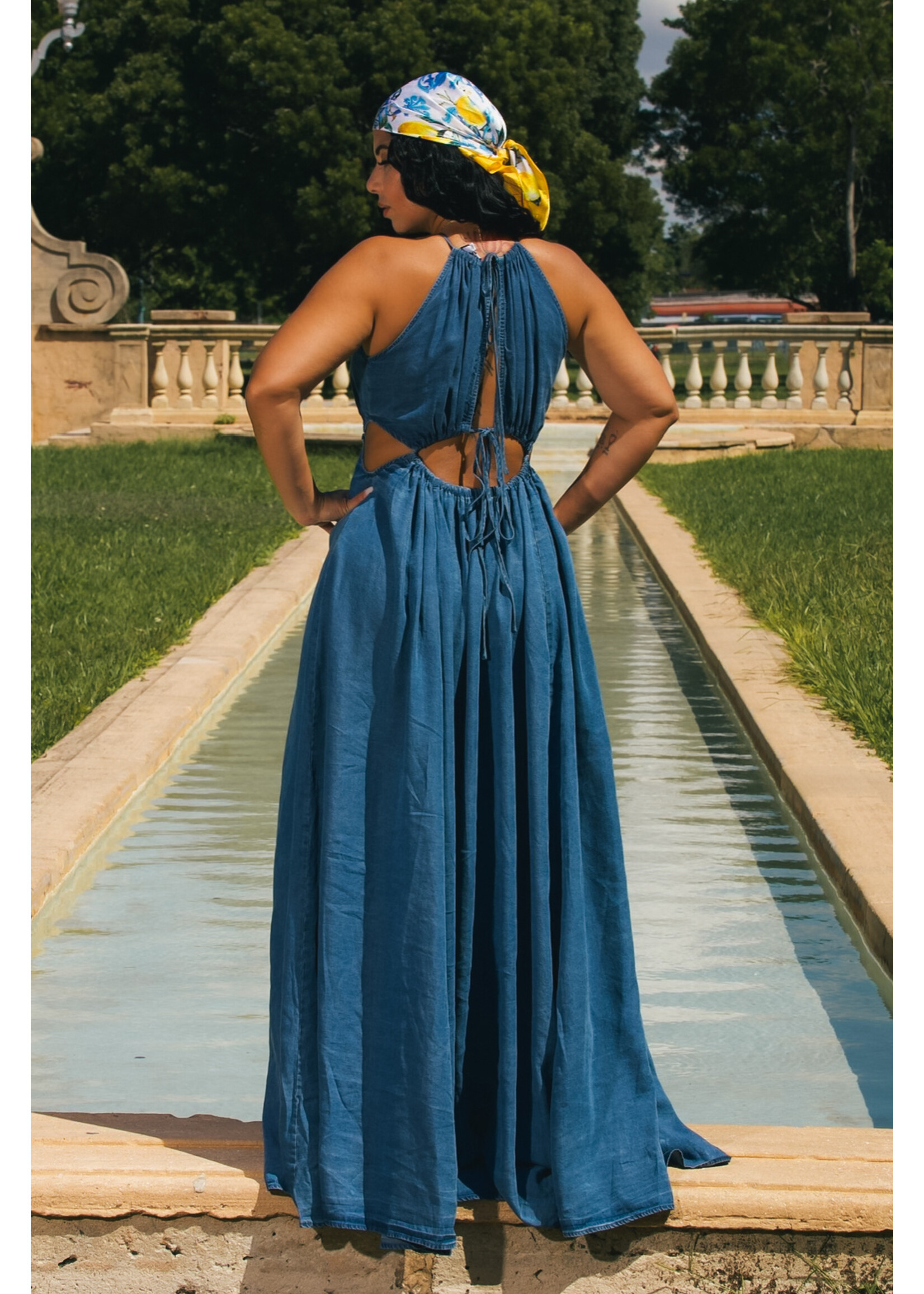 Twist Front Tie Dress