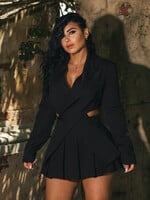 Symphony Crossed Crop Blazer