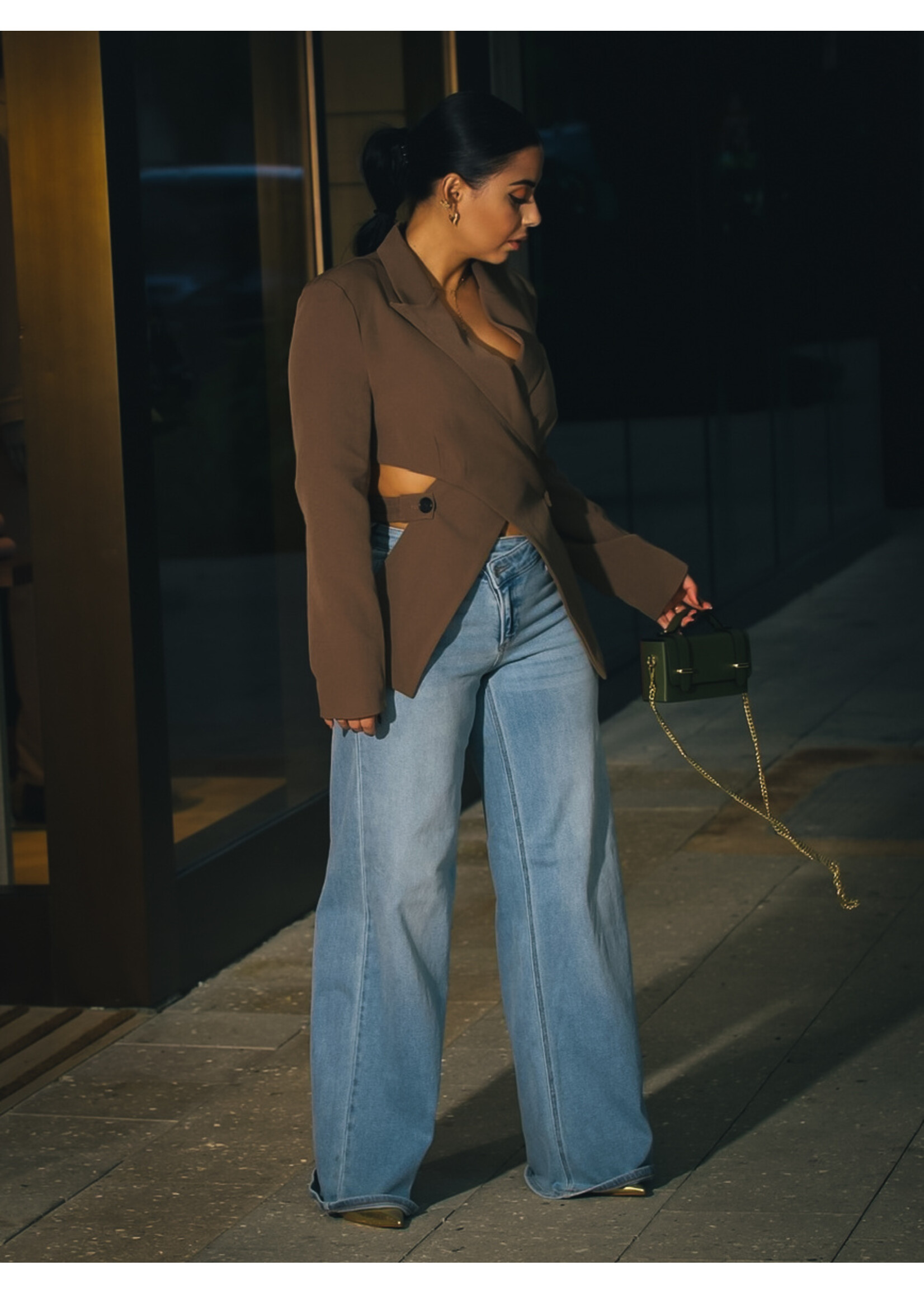 Symphony Crossed Crop Blazer