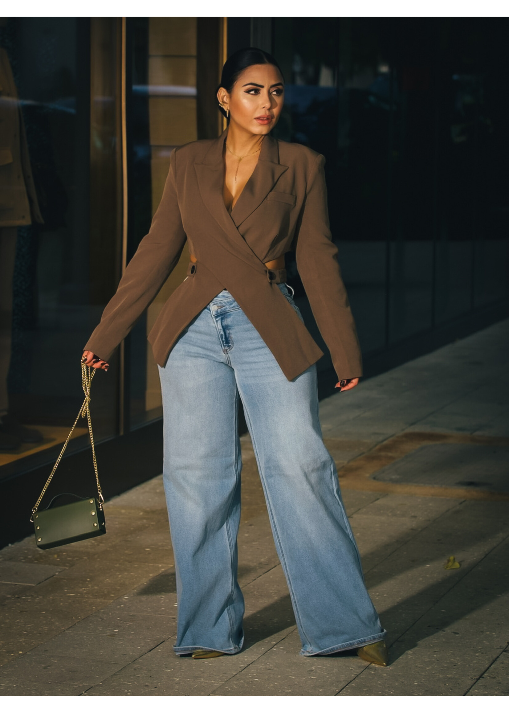 Symphony Crossed Crop Blazer