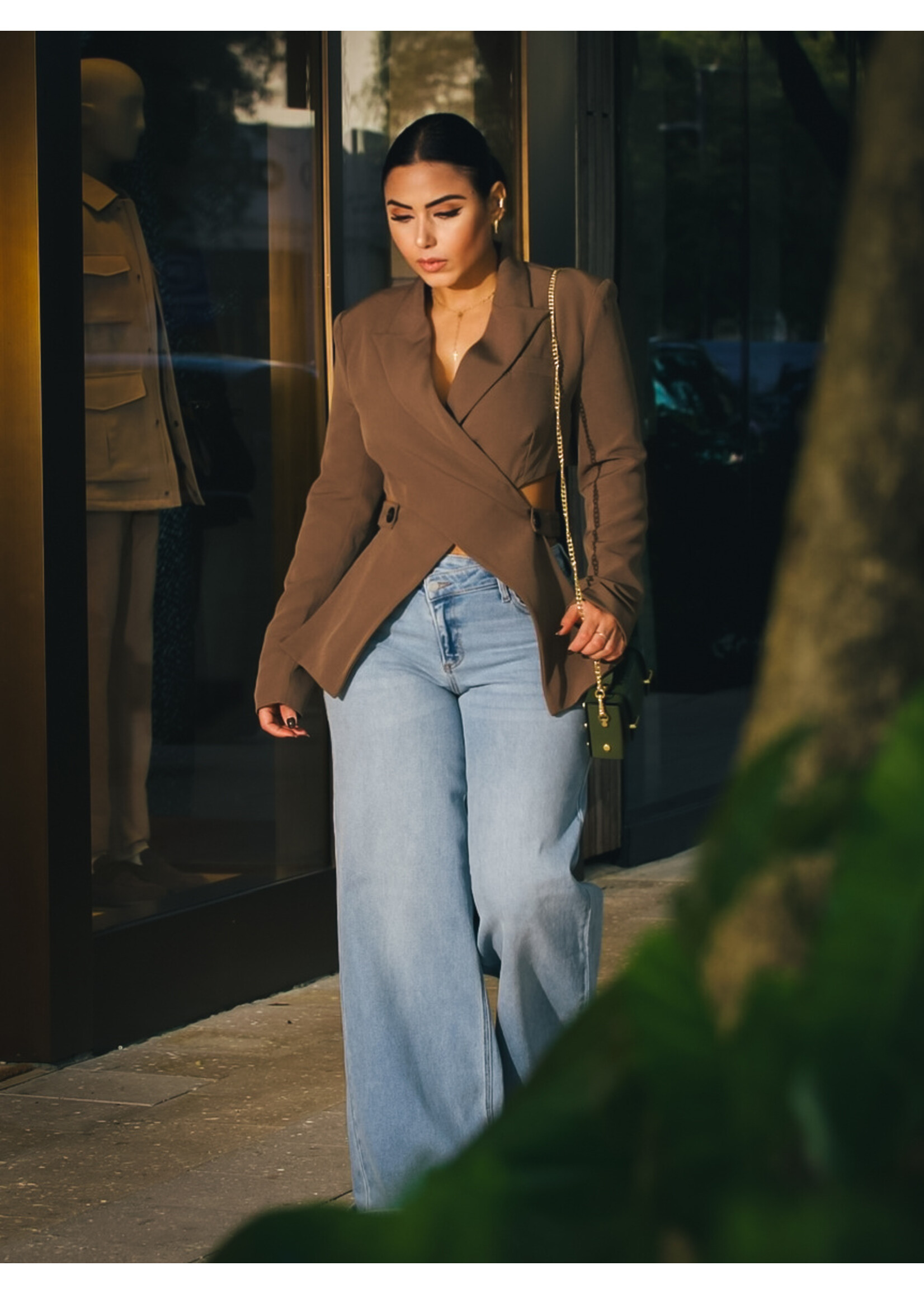 Symphony Crossed Crop Blazer