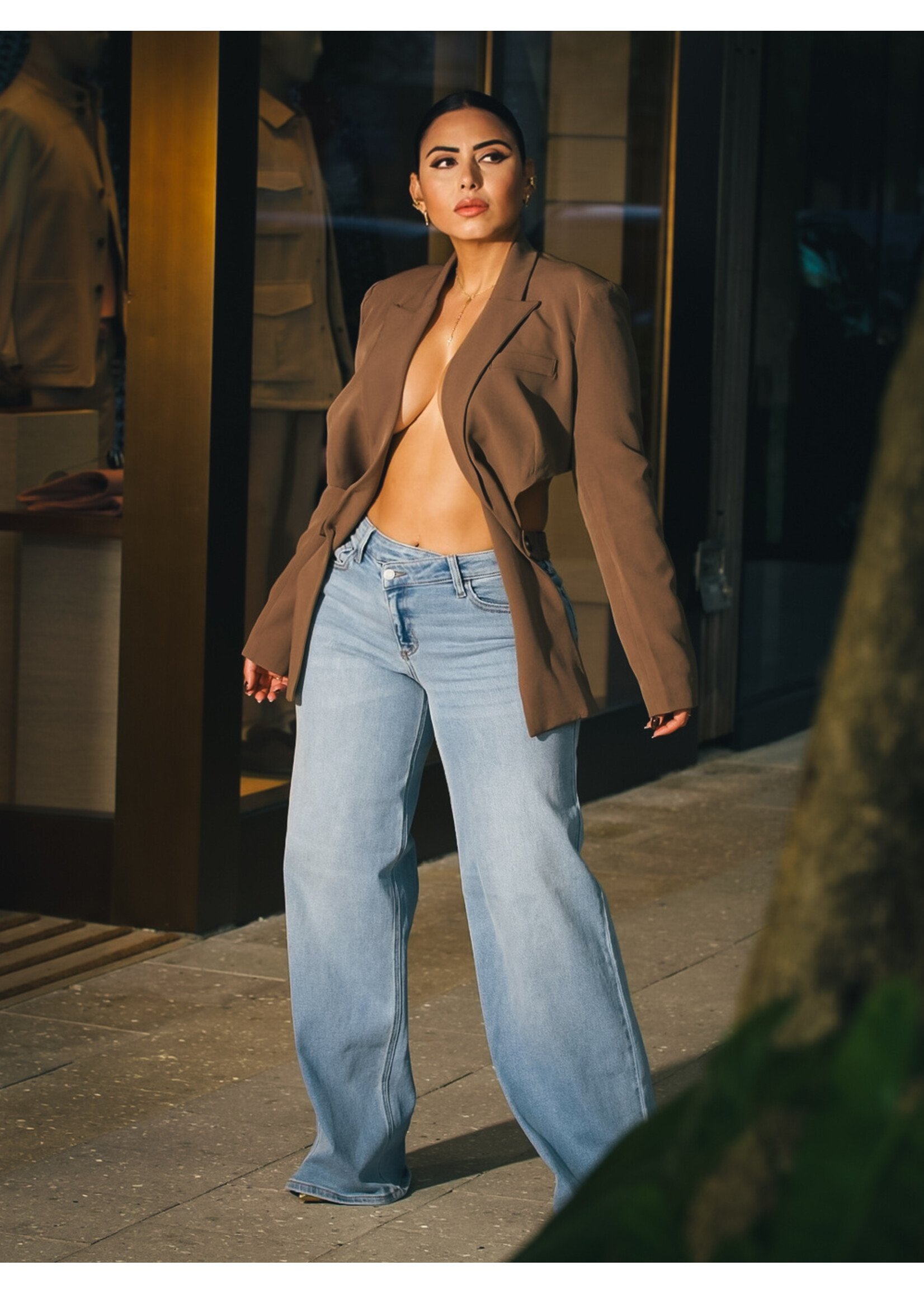 Low Rise Wide Leg Jeans