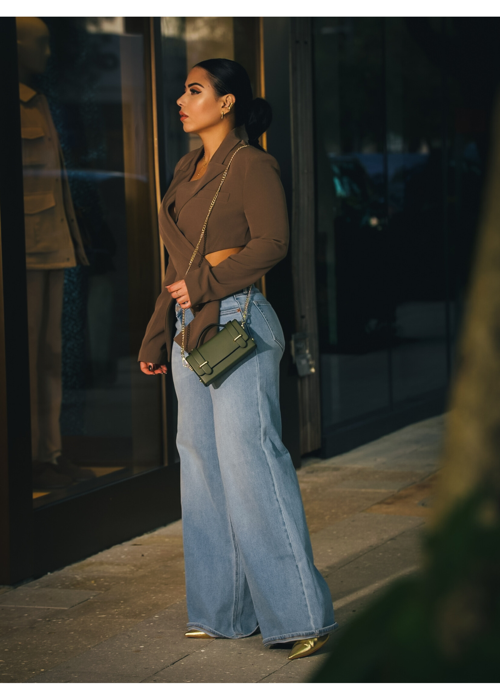 Low Rise Wide Leg Jeans