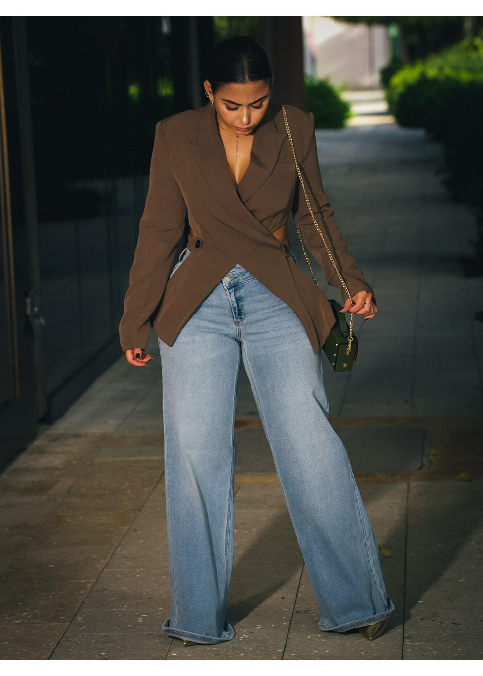 Low Rise Wide Leg Jeans