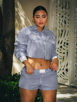Pinstripe Short Set