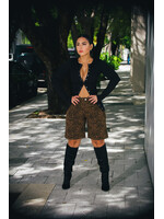 Leopard Fade Colossus Jorts