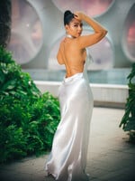 Cow Neck Maxi Dress