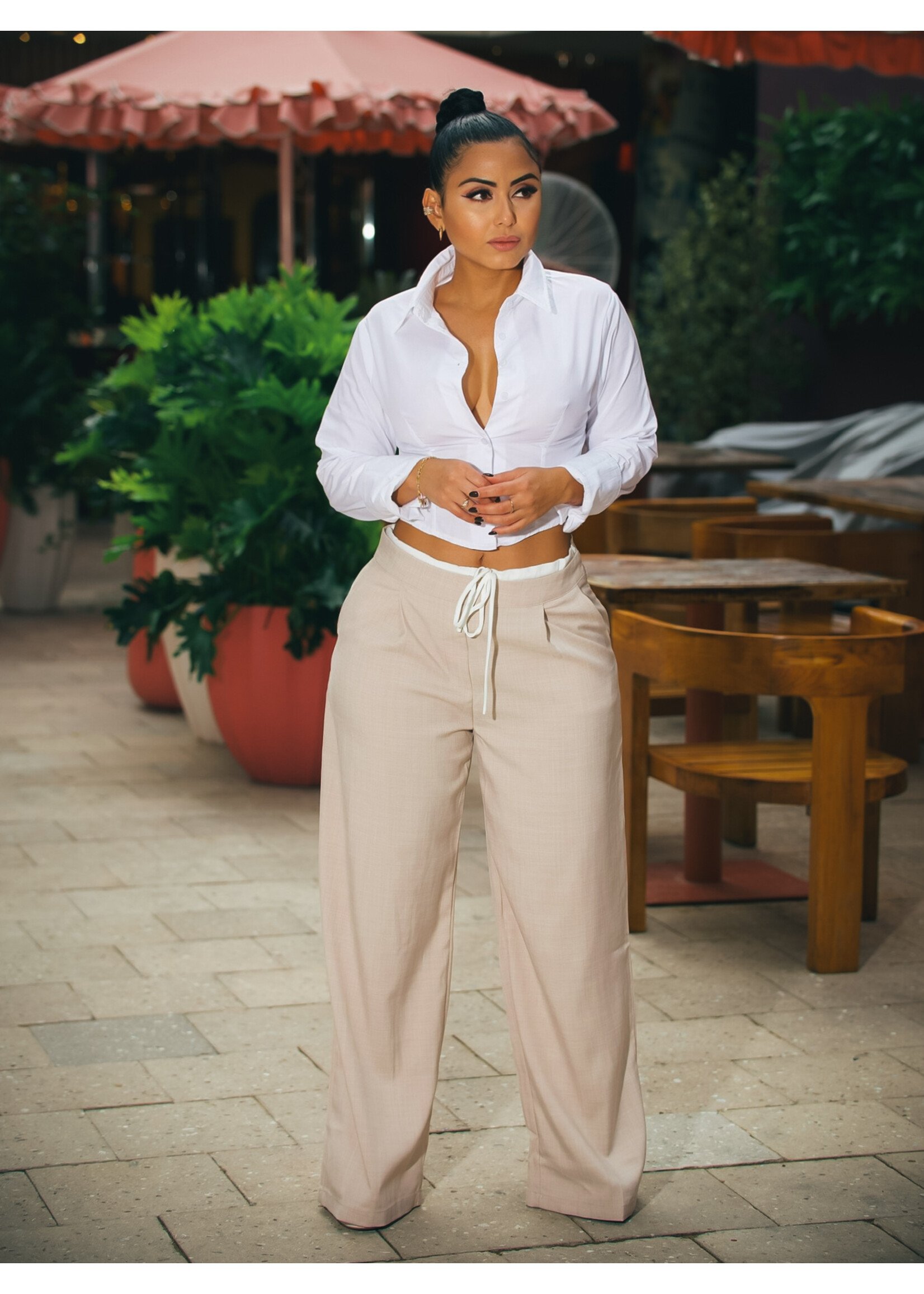 Chic Bottom Down Shirt