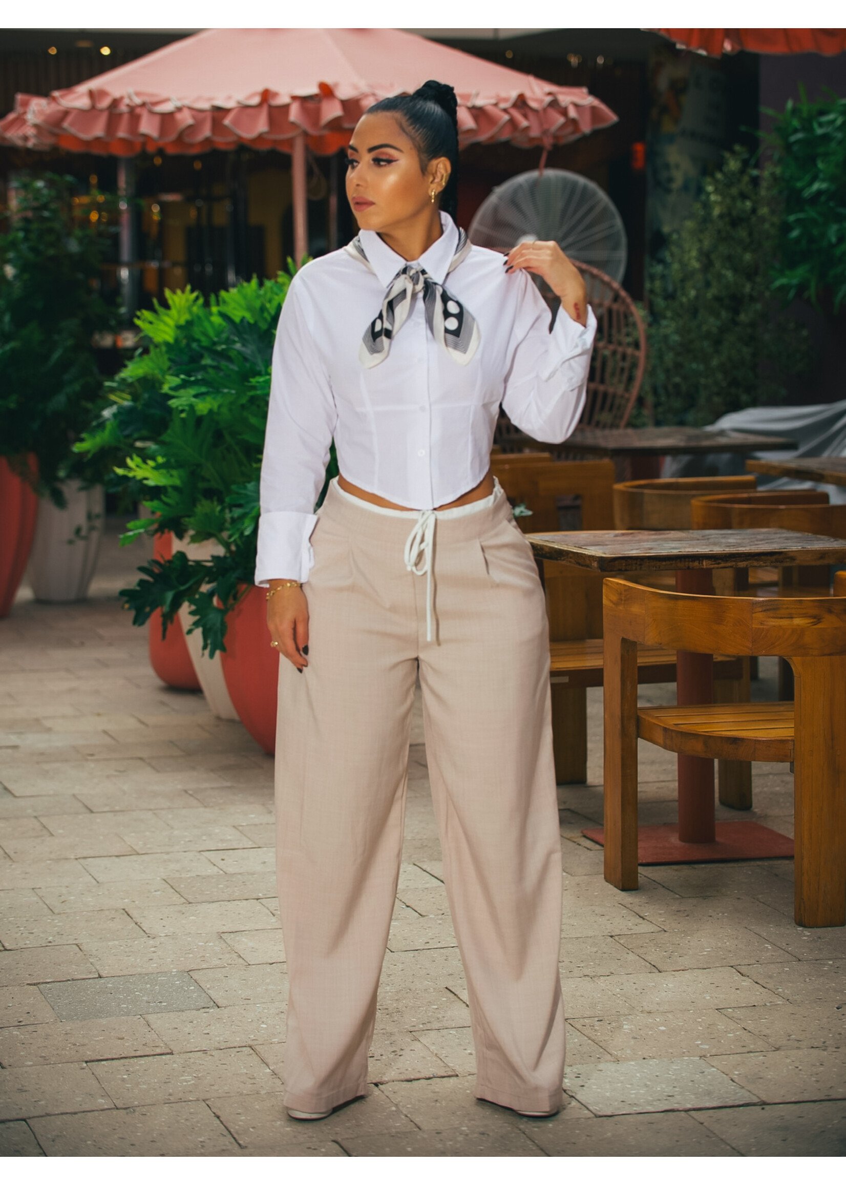 Chic Bottom Down Shirt