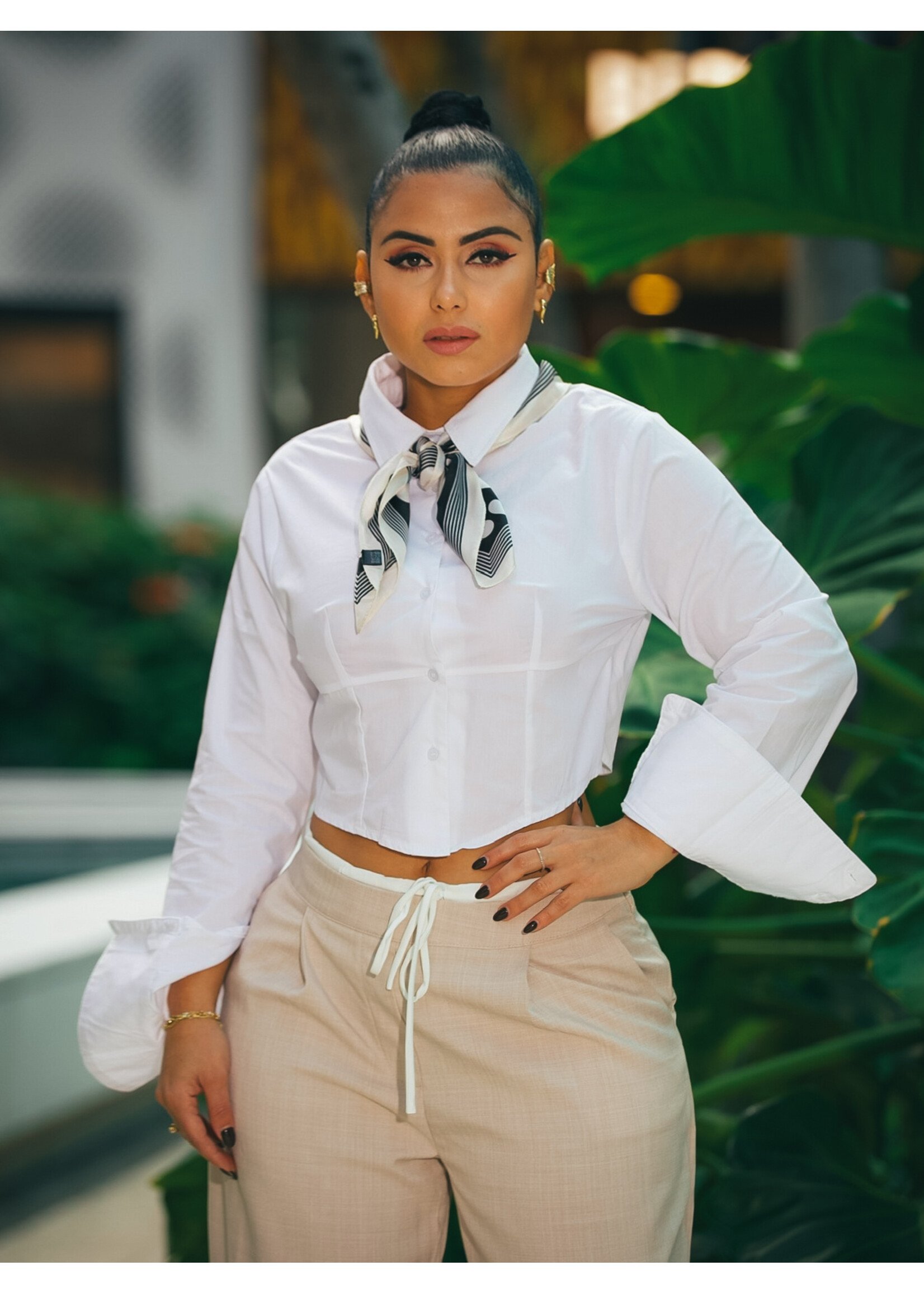 Chic Bottom Down Shirt