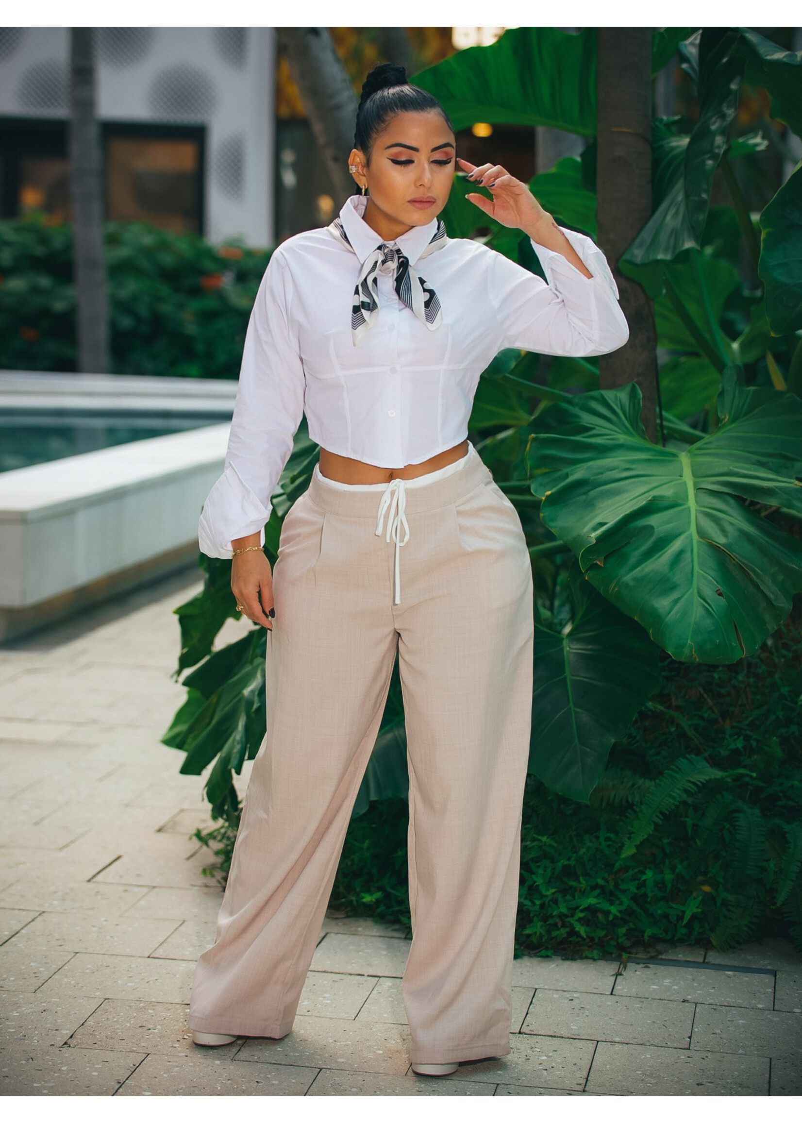 Chic Bottom Down Shirt