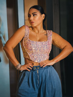 Molly Sequin Corset Top