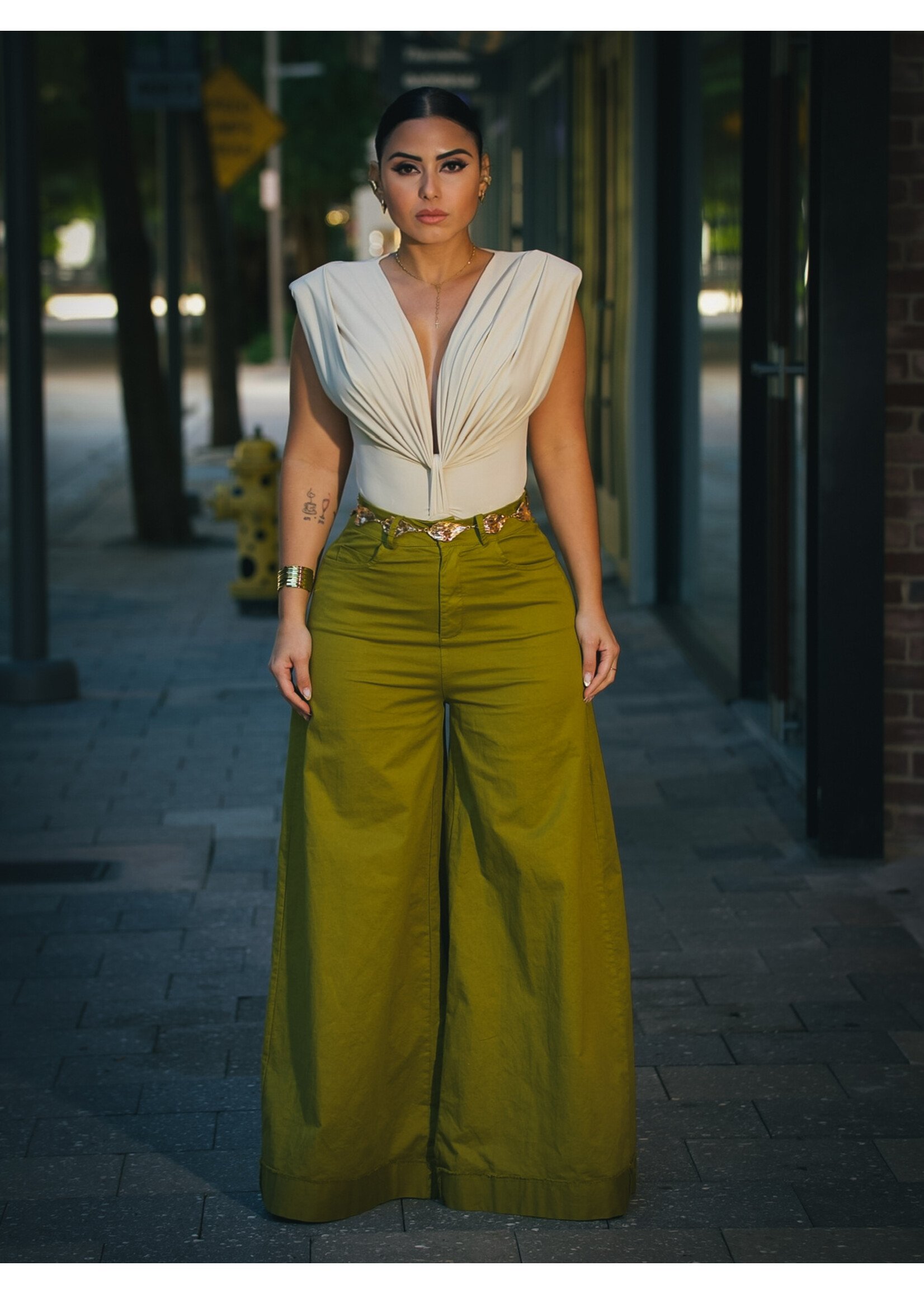 Olive Muse Trousers