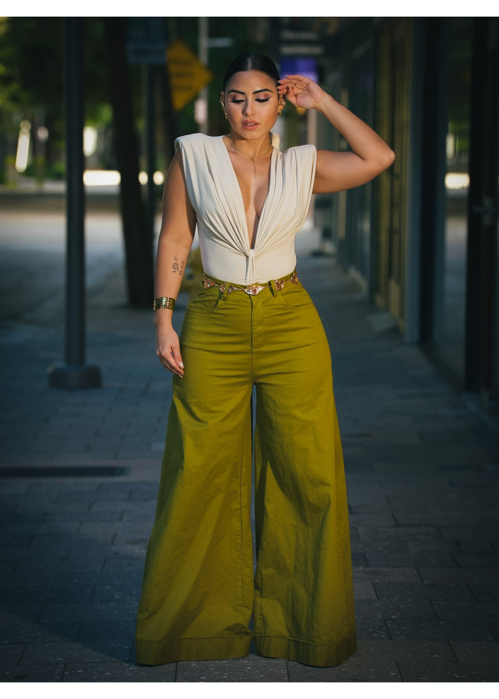 Olive Muse Trousers