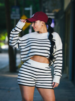 Striped Knit Lounge Set