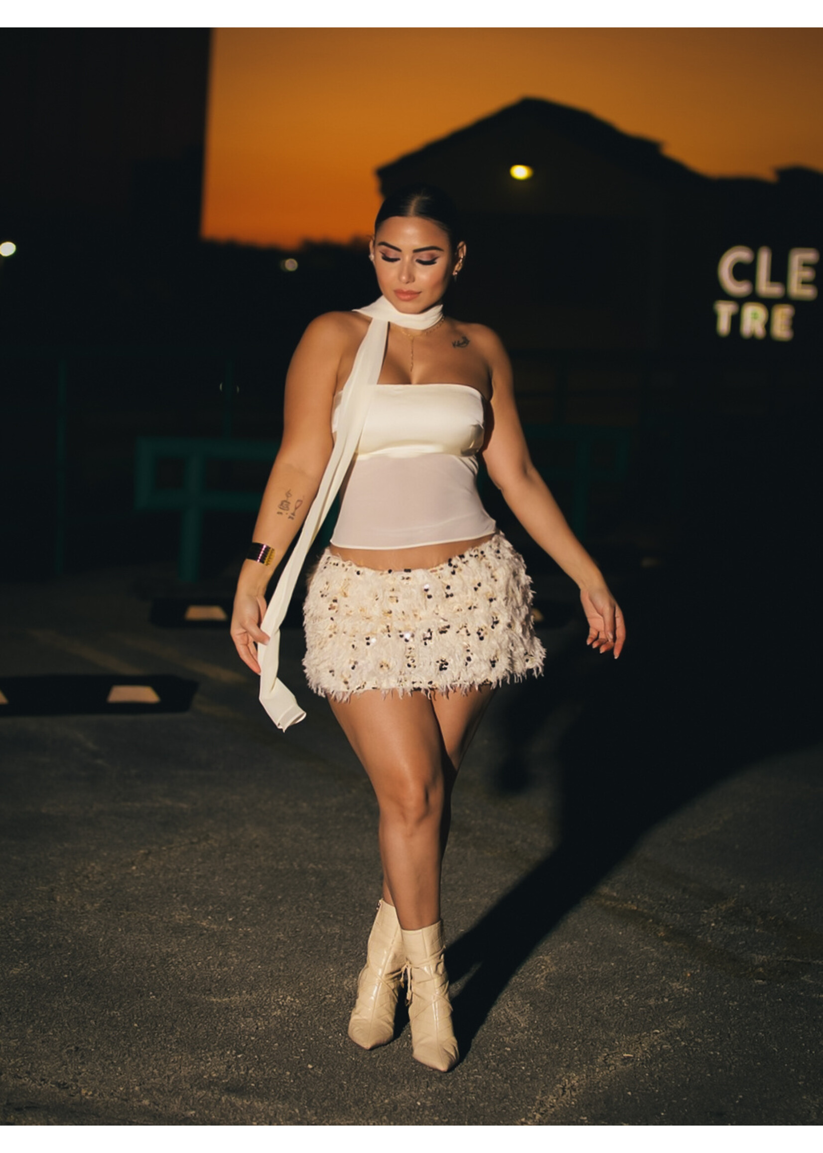 Feather Sparkle Skirt