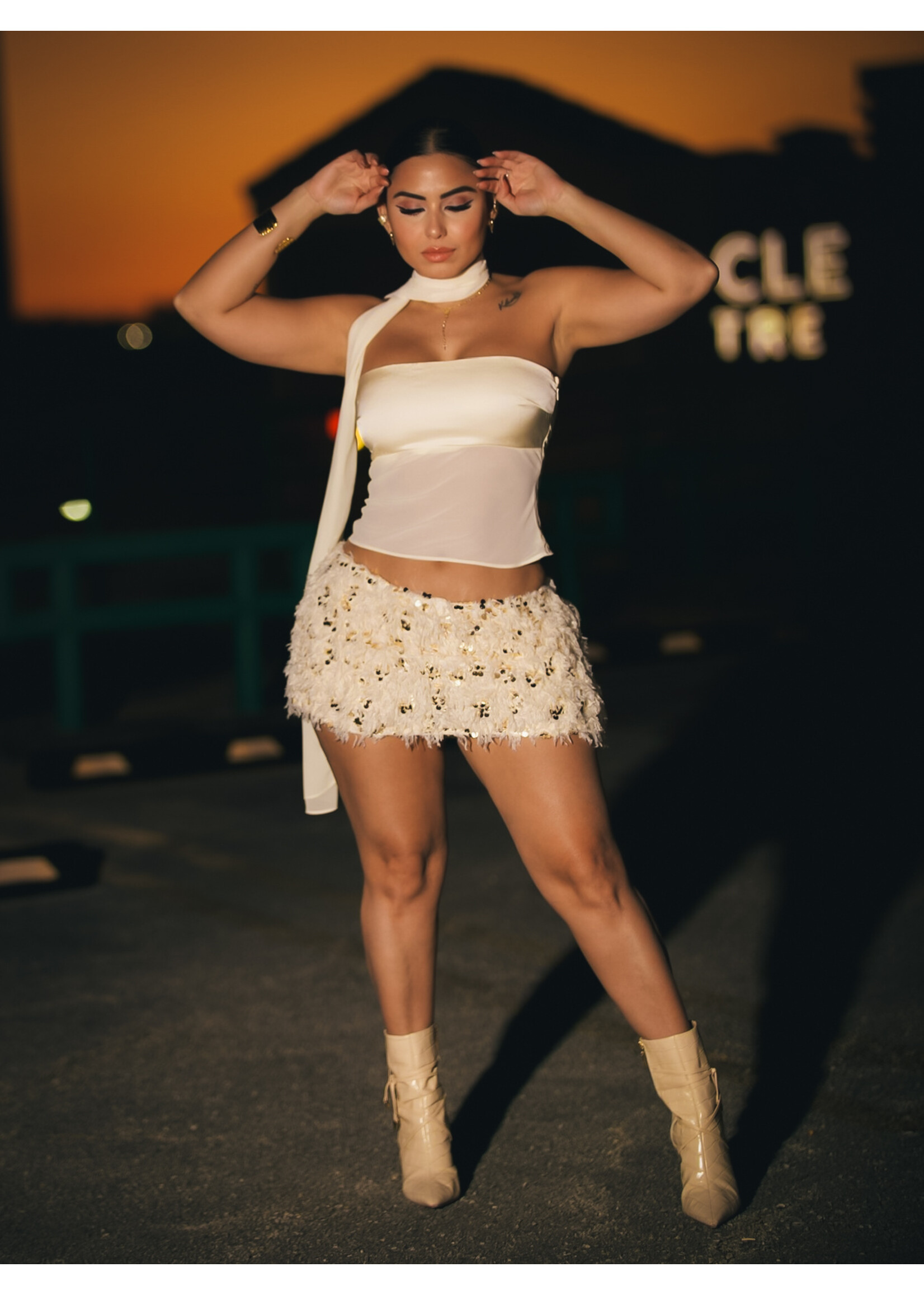 Feather Sparkle Skirt