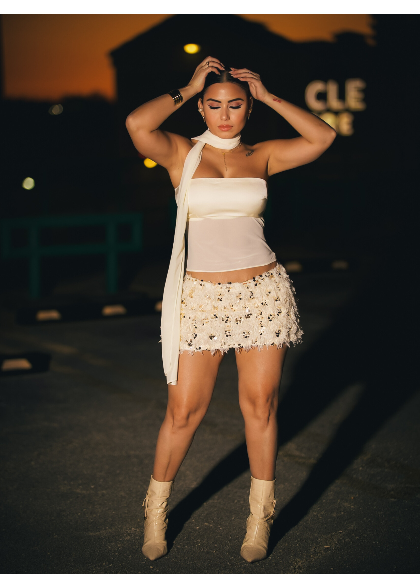 Feather Sparkle Skirt