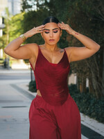 Fringe Open Back Top