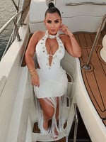 “Seashell Glam Maxi Dress