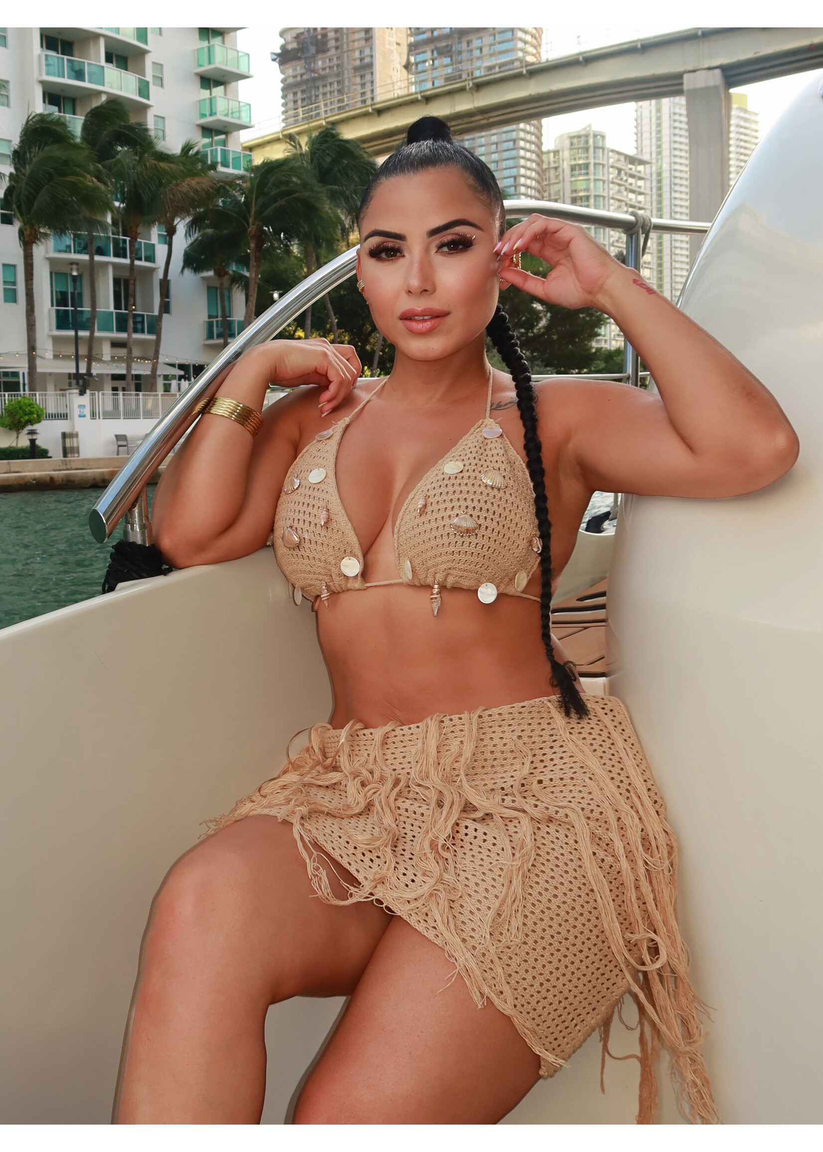 Boho-Luxury Mini Dress