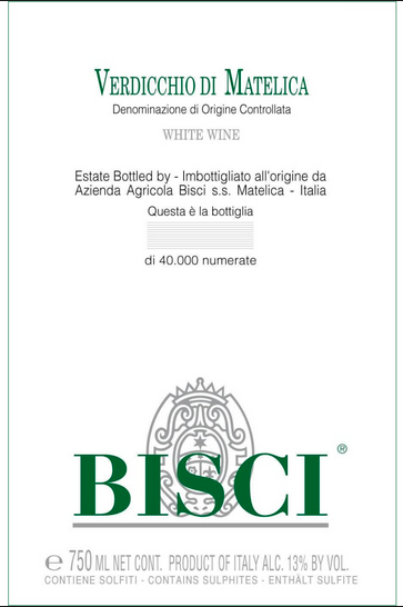 Bisci Verdicchio Di Matelica 2023 Marche Italy - Western Bisci Verdicchio Di Matelica 2023 Marche Italy - Western
