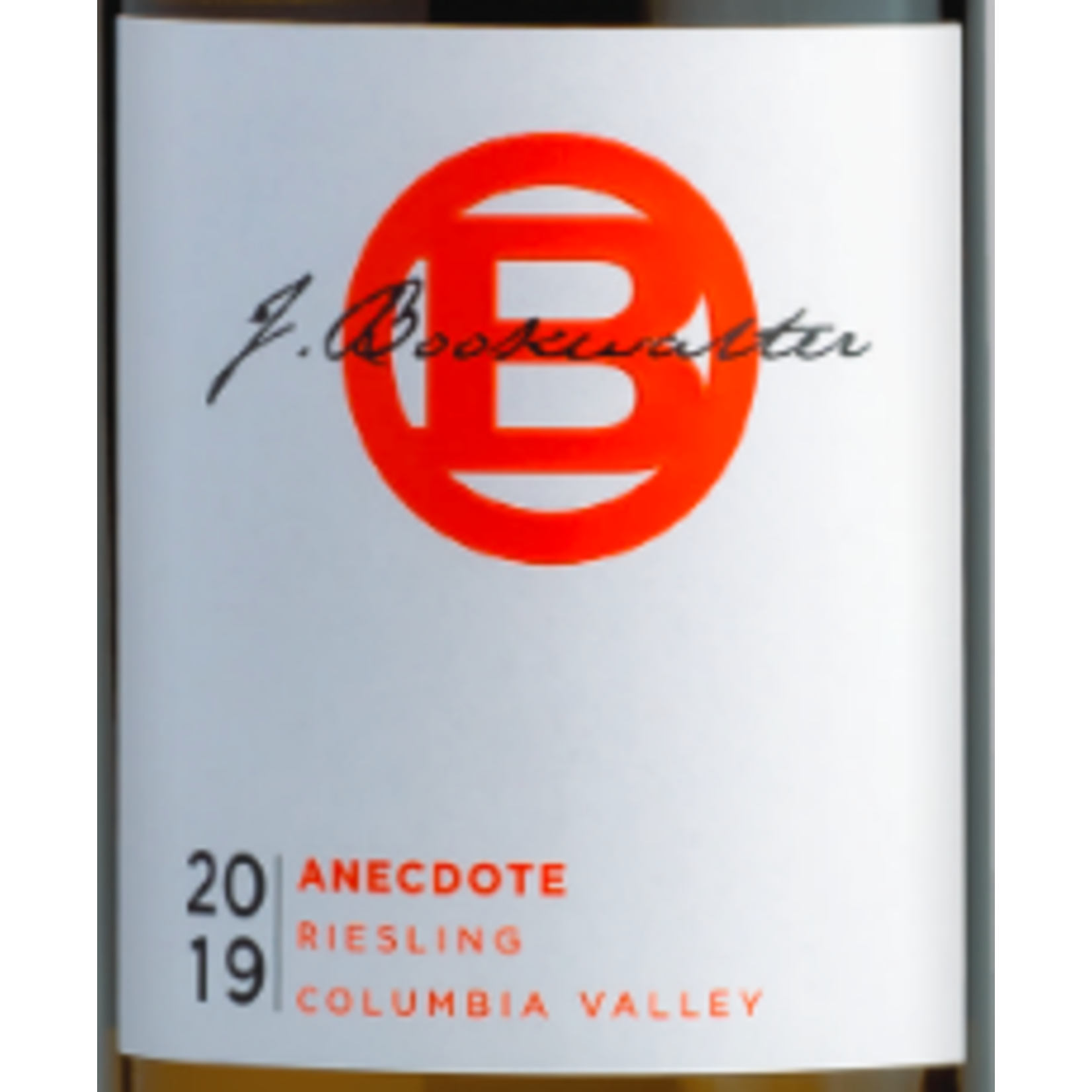 J. Bookwalter J. Bookwalter Anecdote Riesling 2019  Columbia Valley, Washington