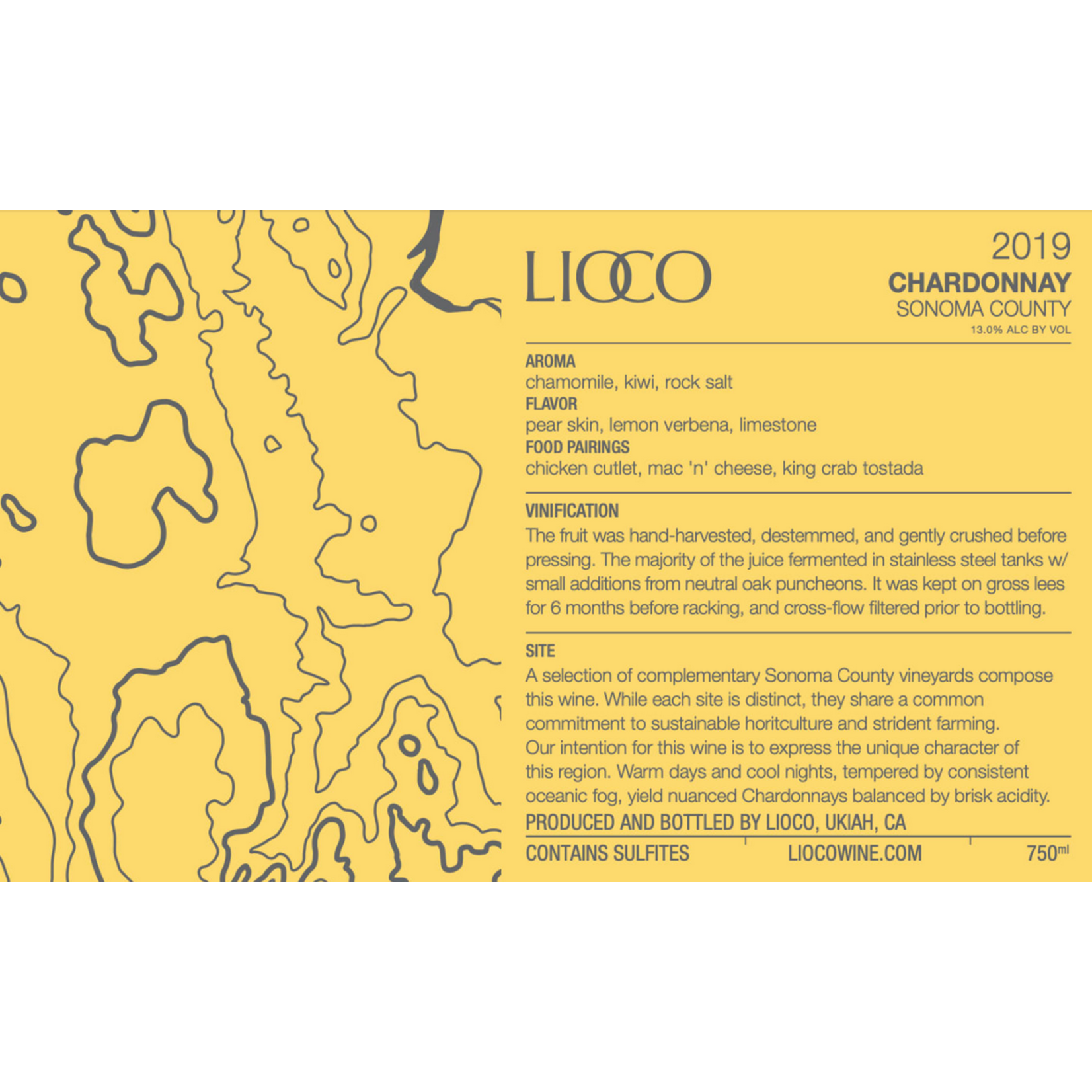 Lioco Chardonnay 2022  Sonoma, California