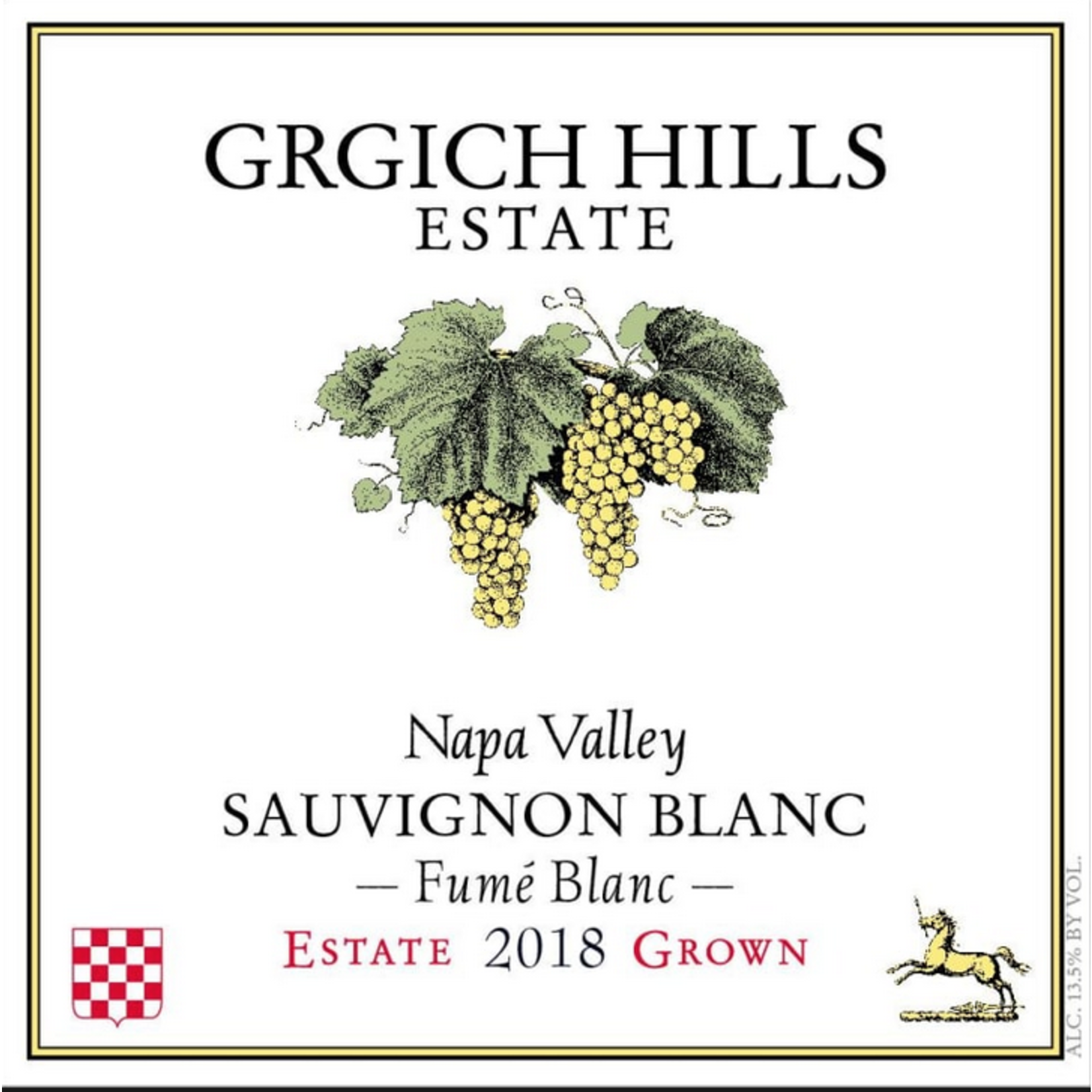 Grgich Hills Sauvignon Blanc "Fume Blanc" 2021, Napa, California - Organic