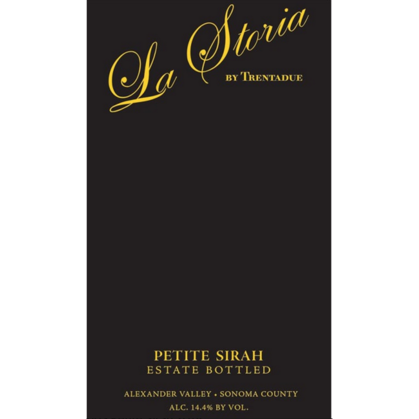 Trentadue Winery La Storia by Trentadue Estate Petite Sirah 2020  California