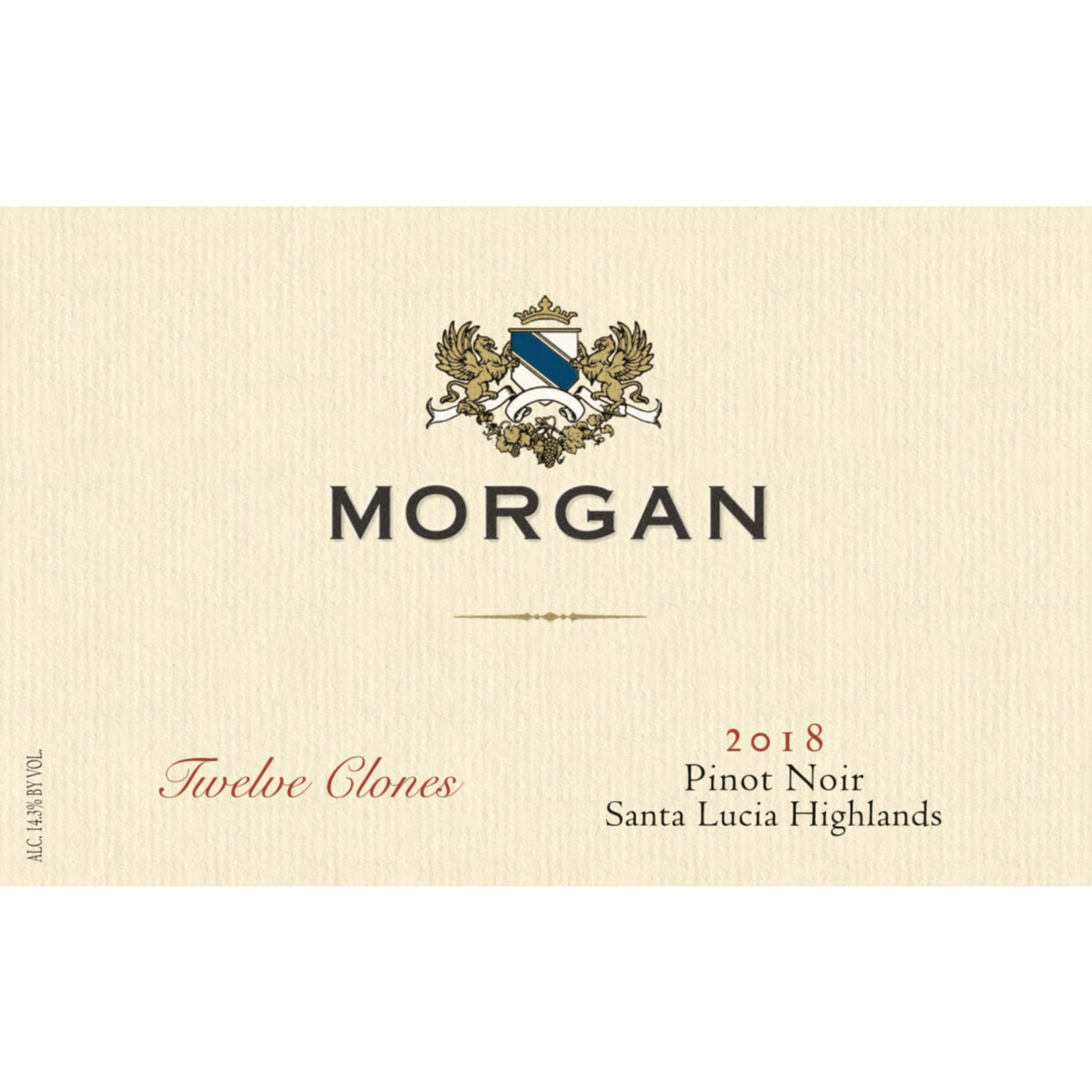 Morgan Winery Morgan Twelve Clones Pinot Noir 2019  Santa Lucia Highlands, California