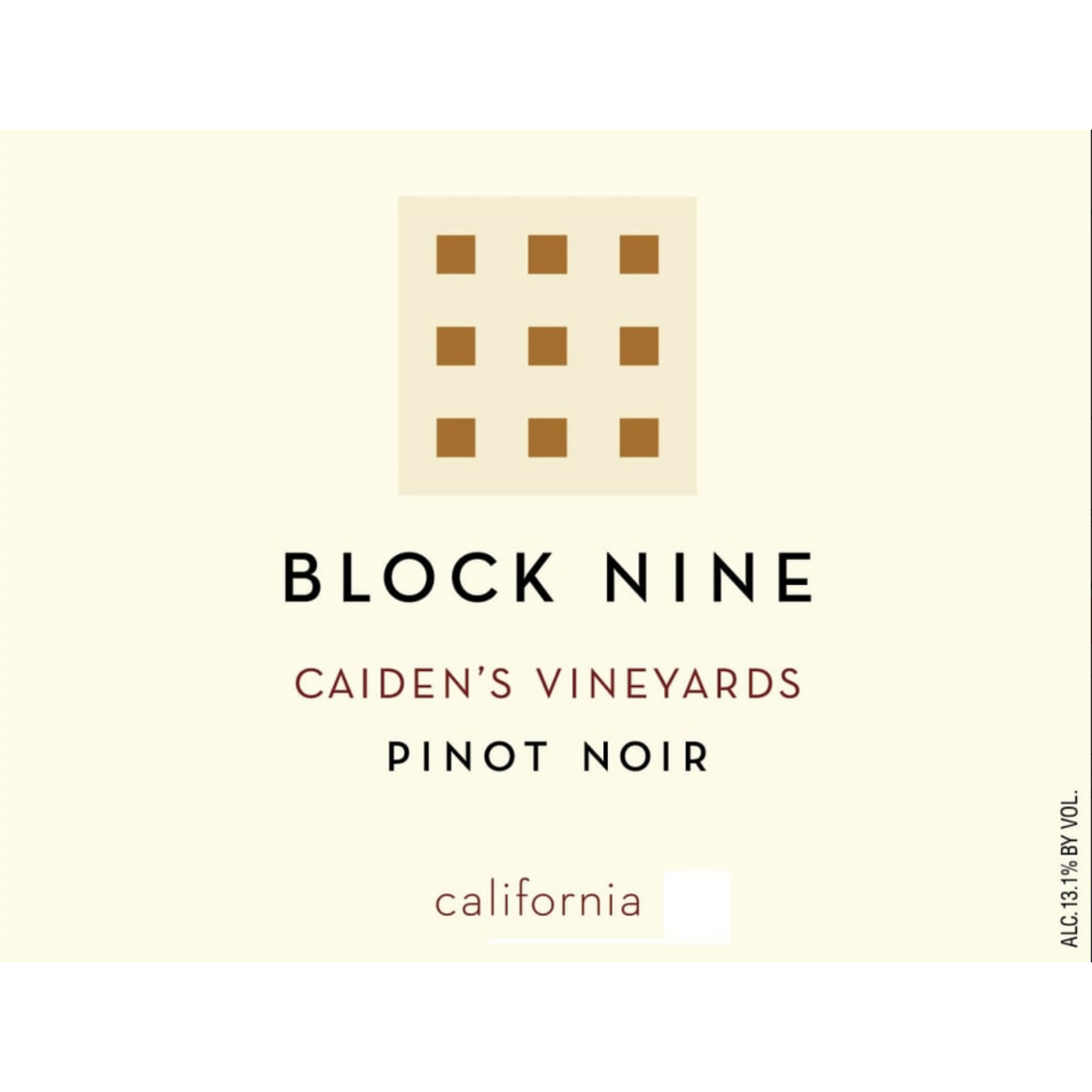 Block Nine Block Nine Caiden's Vineyards Pinot Noir 2021  Napa, California