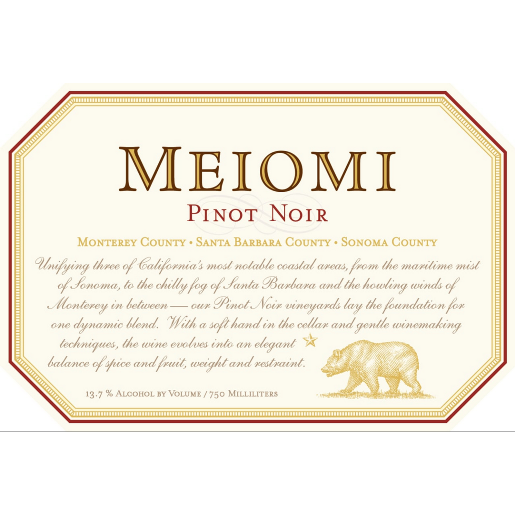 Meiomi Wines Meiomi Pinot Noir 2021   Acampo, California