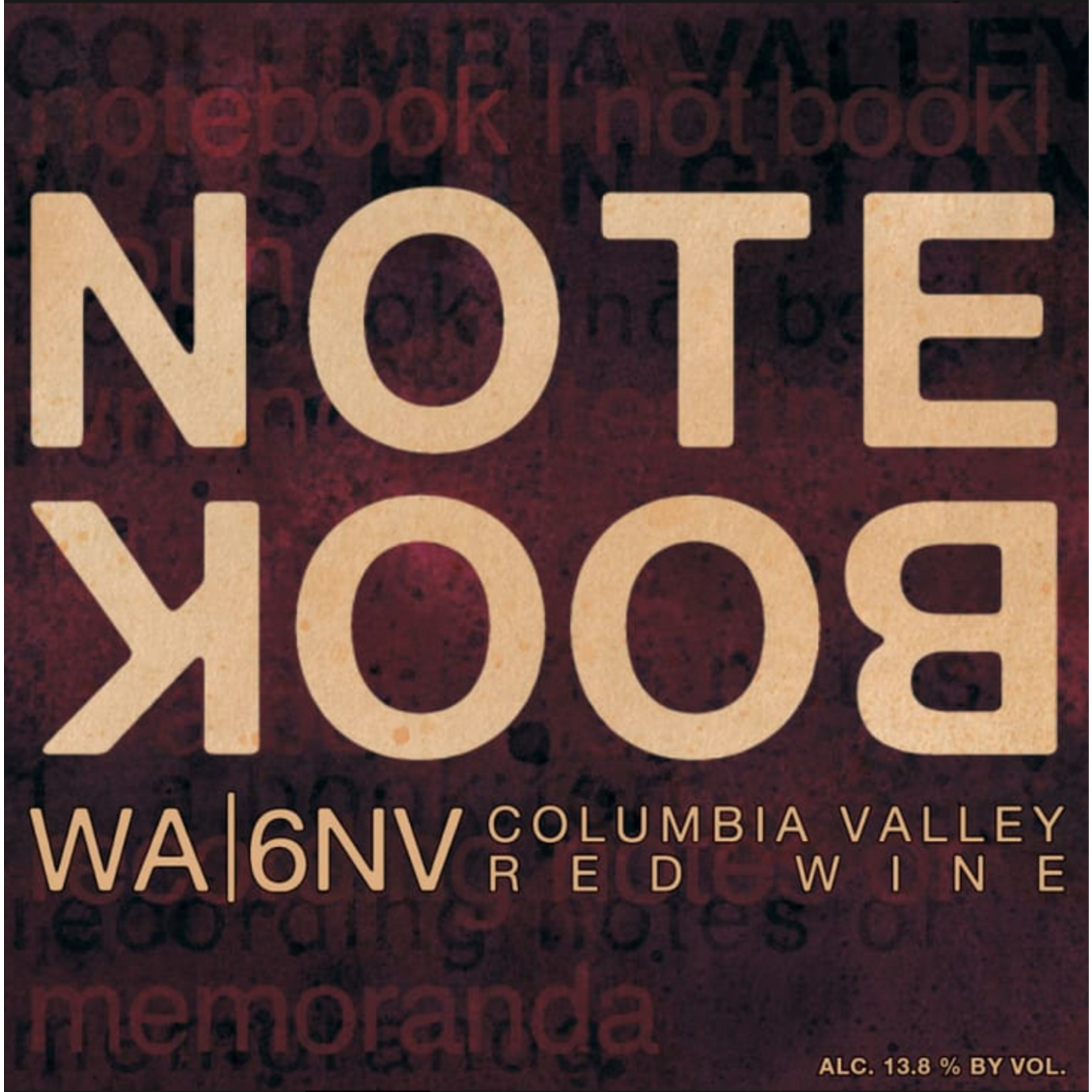 Bookwalter J. Bookwalter Notebook Red  Blend 2021  Columbia Valley, Washington