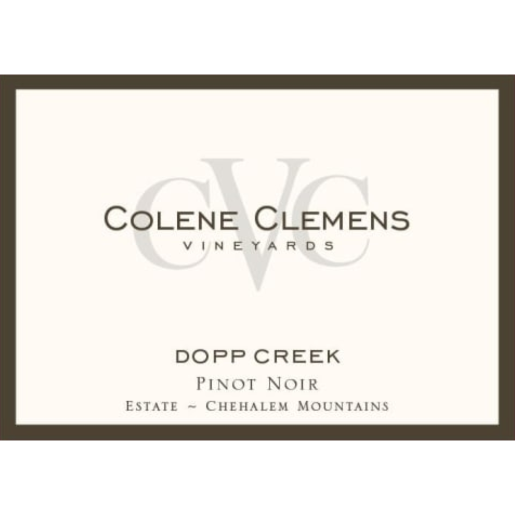 Colene Clemens Colene Clemens Vineyards  Dopp Creek Pinot Noir  Chehalem Mountains, Willamette Valley, Oregon  94pts-JS