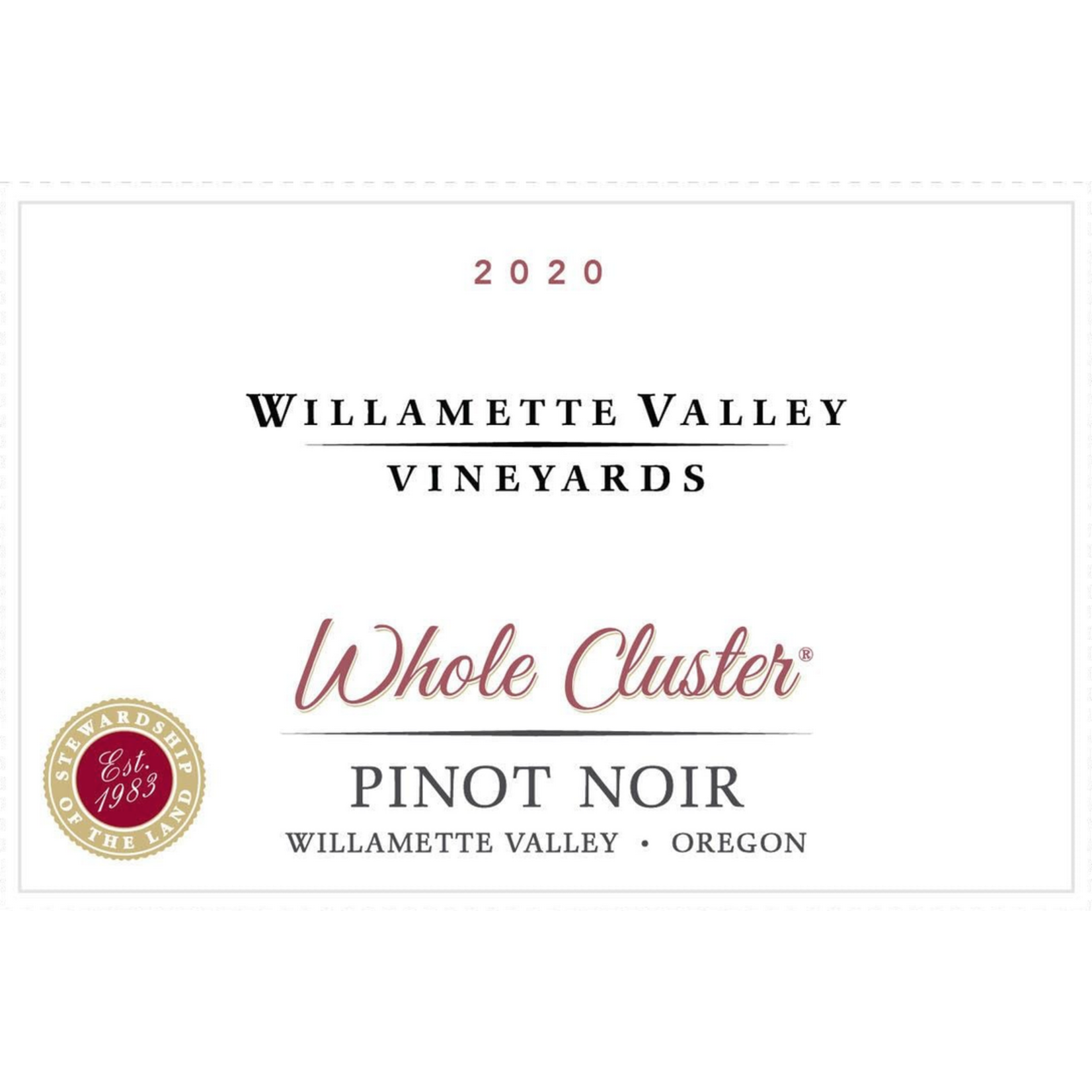 Willamette Valley Vineyards Willamette Valley Vineyards Whole Cluster Pinot Noir 2022  Willamette Valley, Oregon