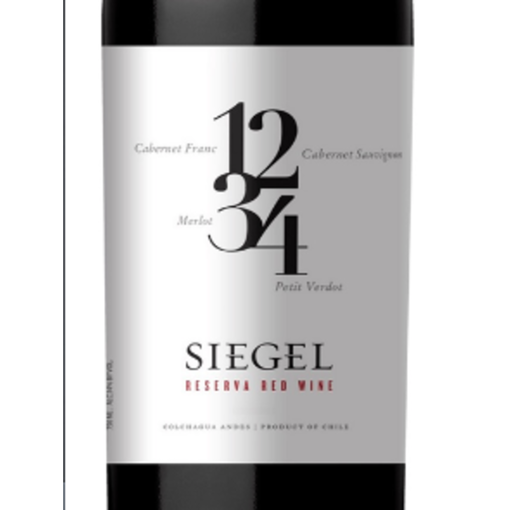 Siegel Wines Siegel Reserve 1234 Red Blend 2019  Colchagua Valley, Chile