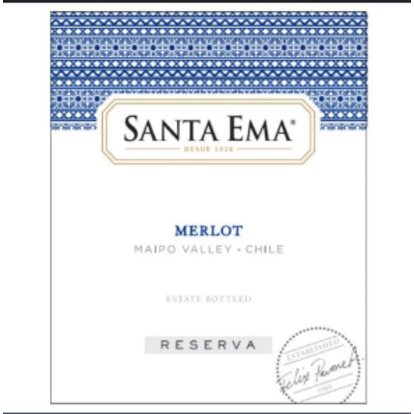 Santa Ema Wines Santa Ema Merlot Reserve Maipo, Chile