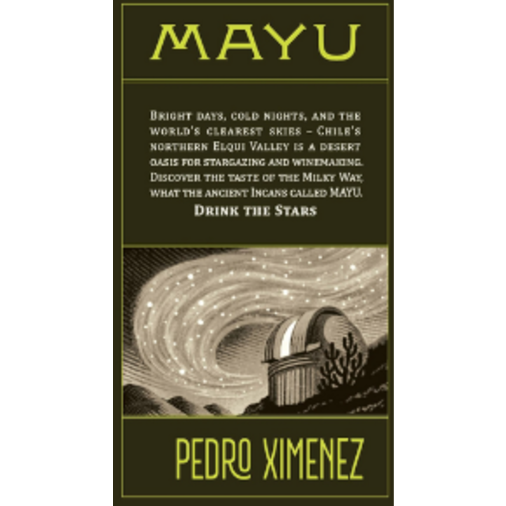 Vina Mayu Pedro Ximenez 2021 Elqui Valley, Chile