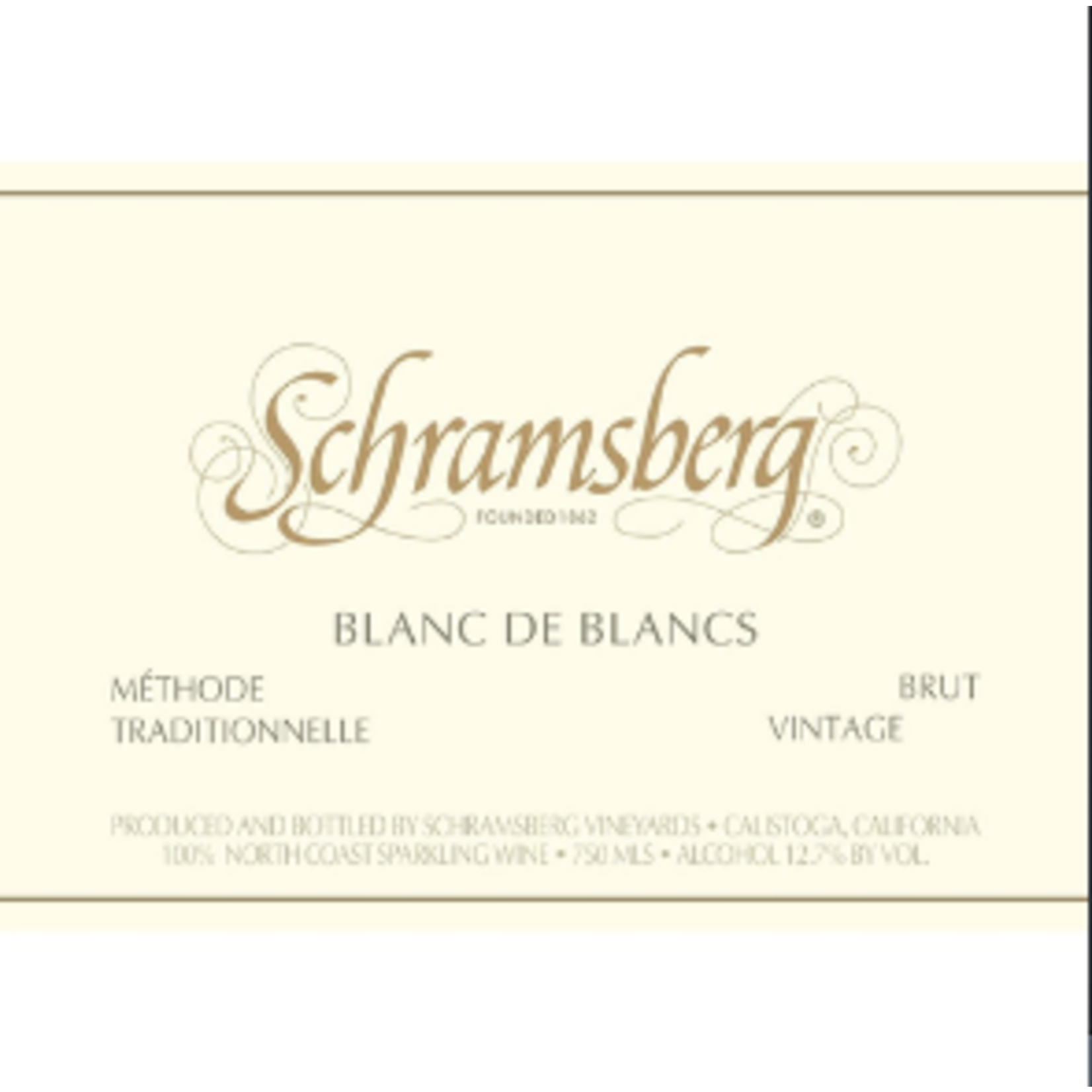 Schramsberg Vineyards Schramsberg Sparkling Blanc de Blanc 2021  Napa, California