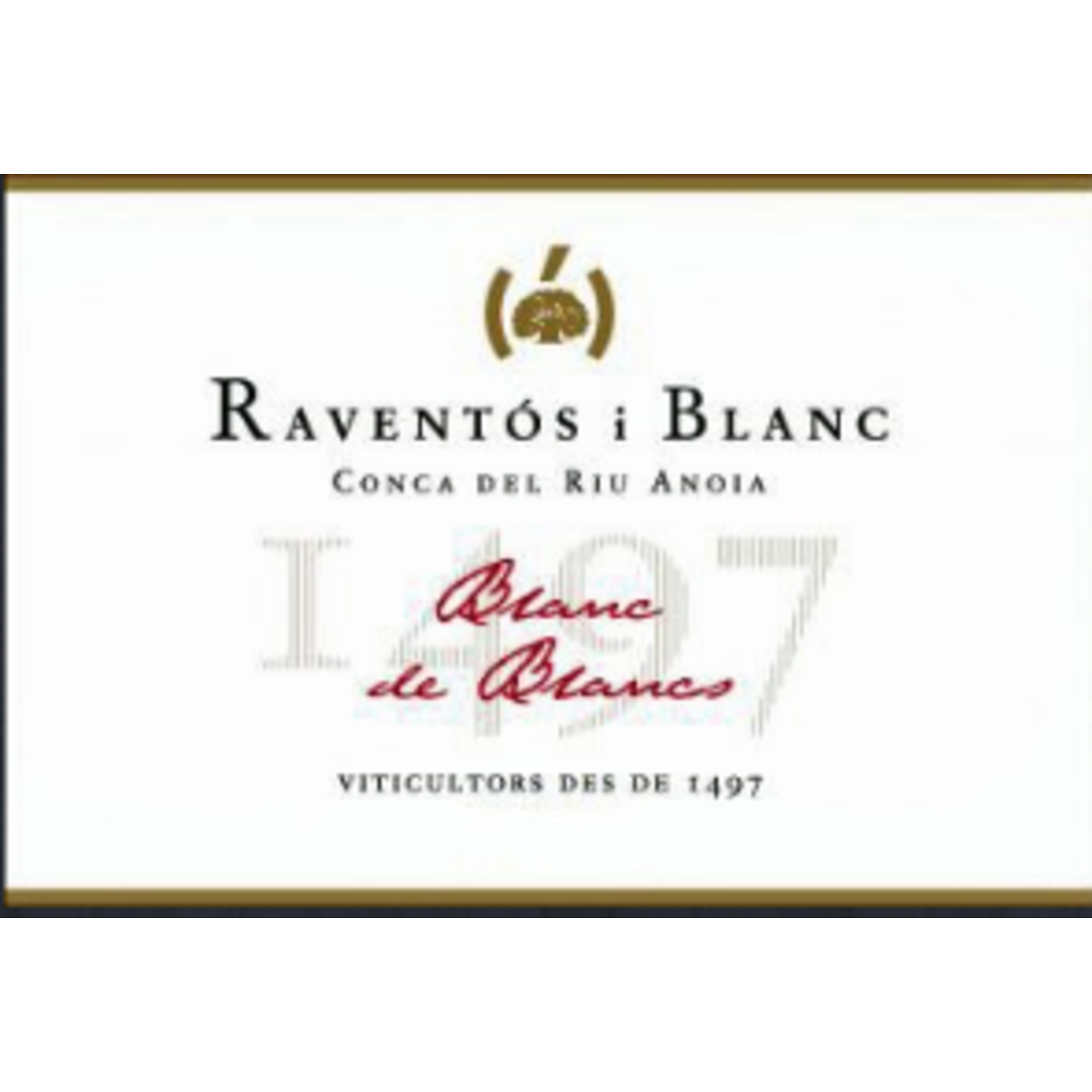 Josep Maria Raventós I Blanc Raventos i Blanc Blanc de Blancs Sparkling Brut Conca del Riu Anoia 2022  Spain