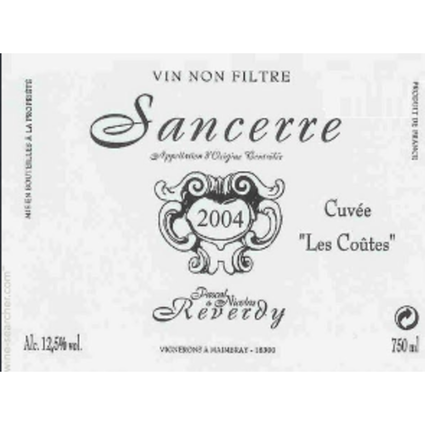 Pascal & Nicolas Reverdy Pascal & Nicolas Reverdy "Les Coutes" Sancerre 2022 Loire, France