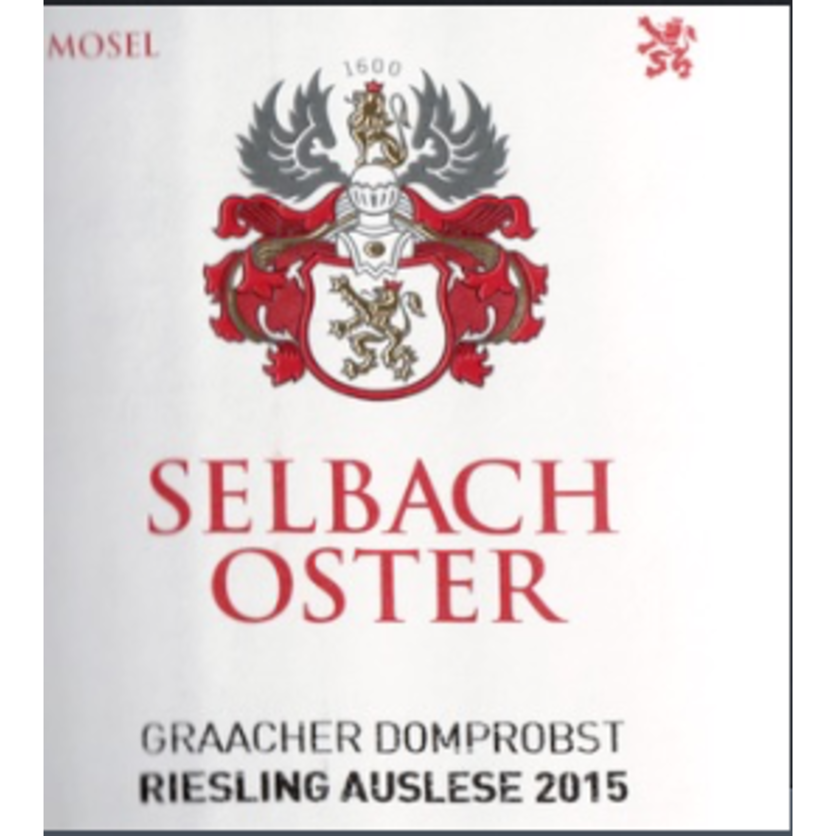 Selbach Oster Selbach-Oster Graacher Domprobst Riesling Auslese 2018 Mosel, Germany