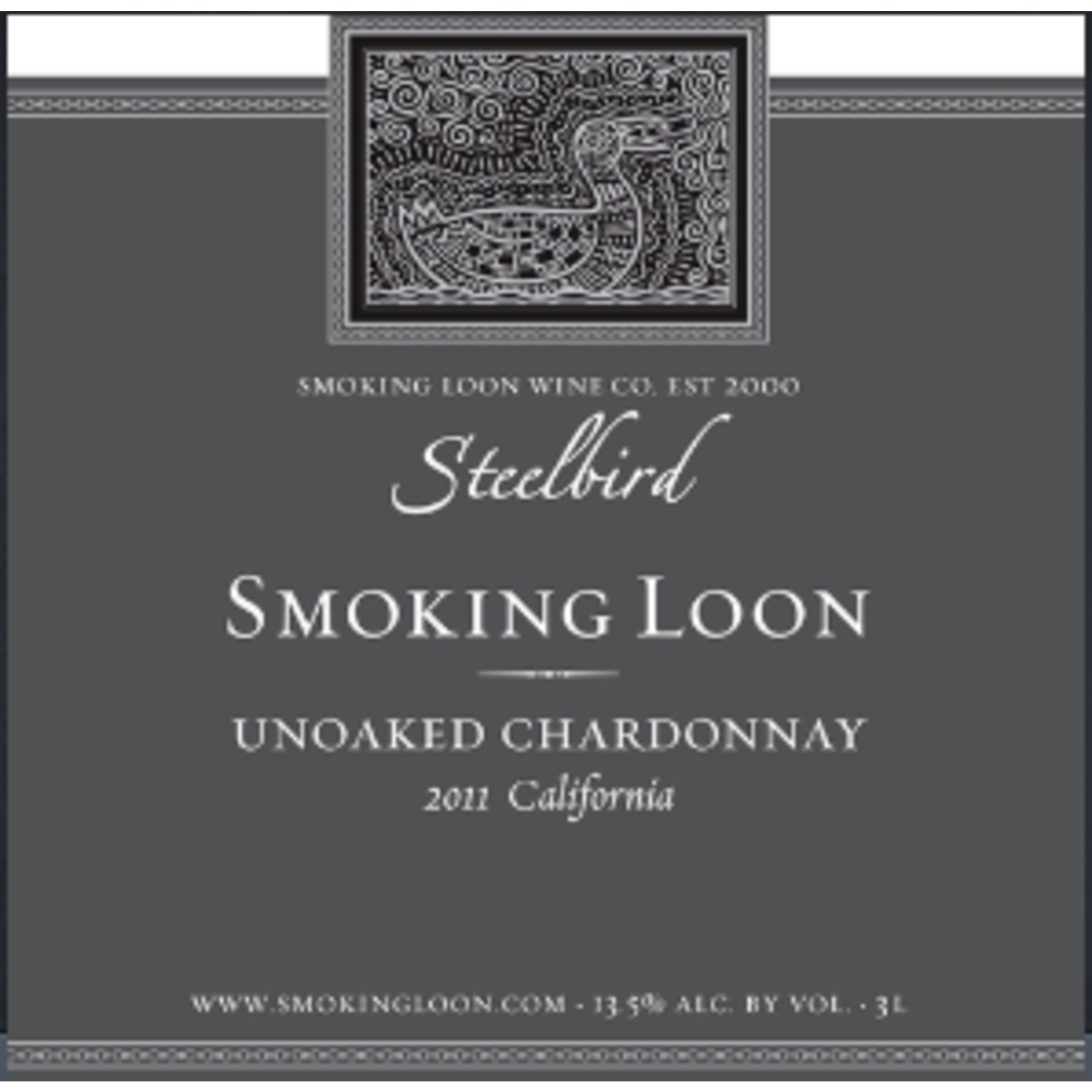 Smoking Loon Wine Co. Smoking Loon Steelbird Unoaked Chardonnay 2021 California