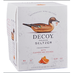 Decoy Primium Seltzer Decoy Wine Seltzer Chardonnay with Clementine Orange 4 Pack Cans  250ml  California