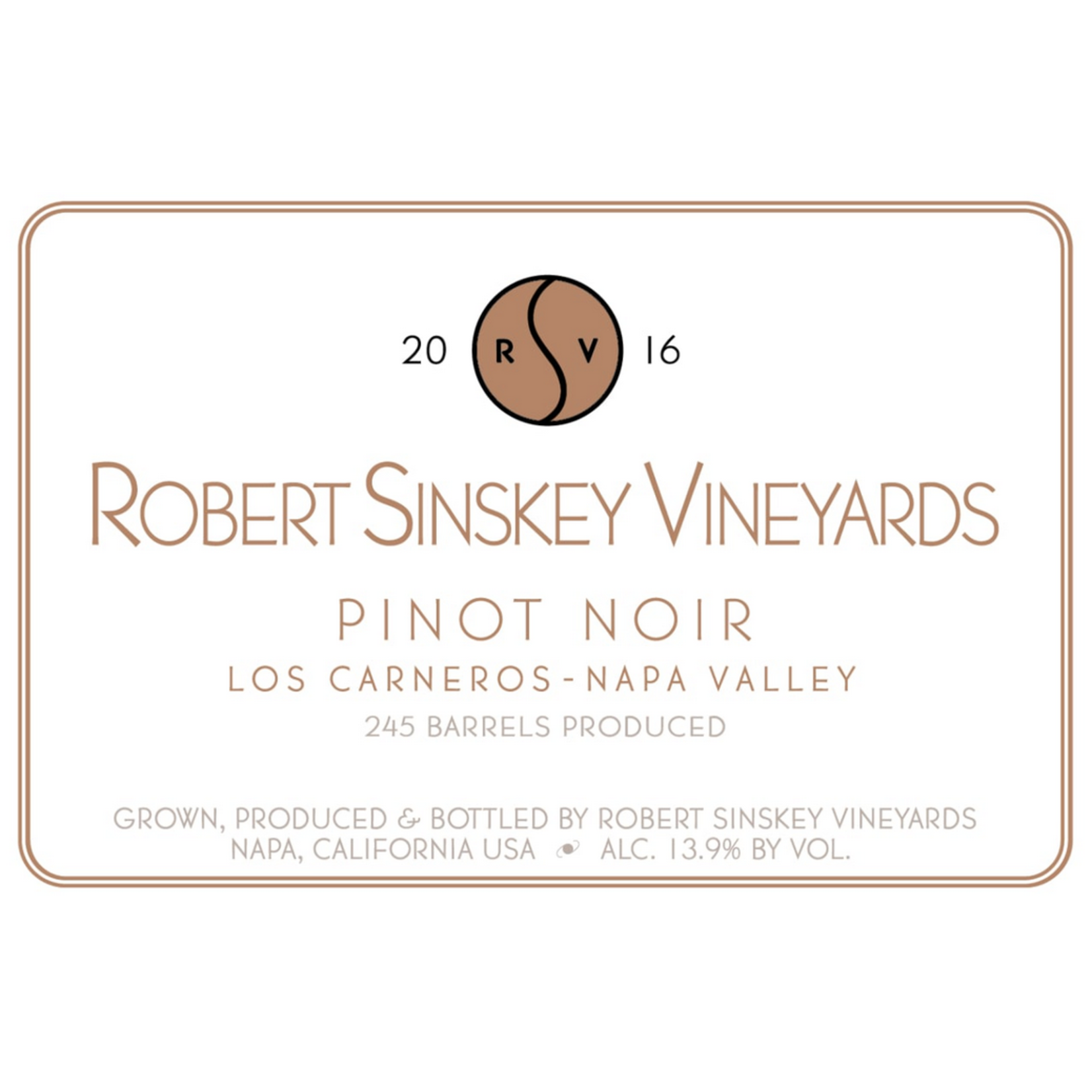 Robert Sinskey Vineyards Robert Sinskey Vineyards Pinot Noir 2017  Napa Valley, California