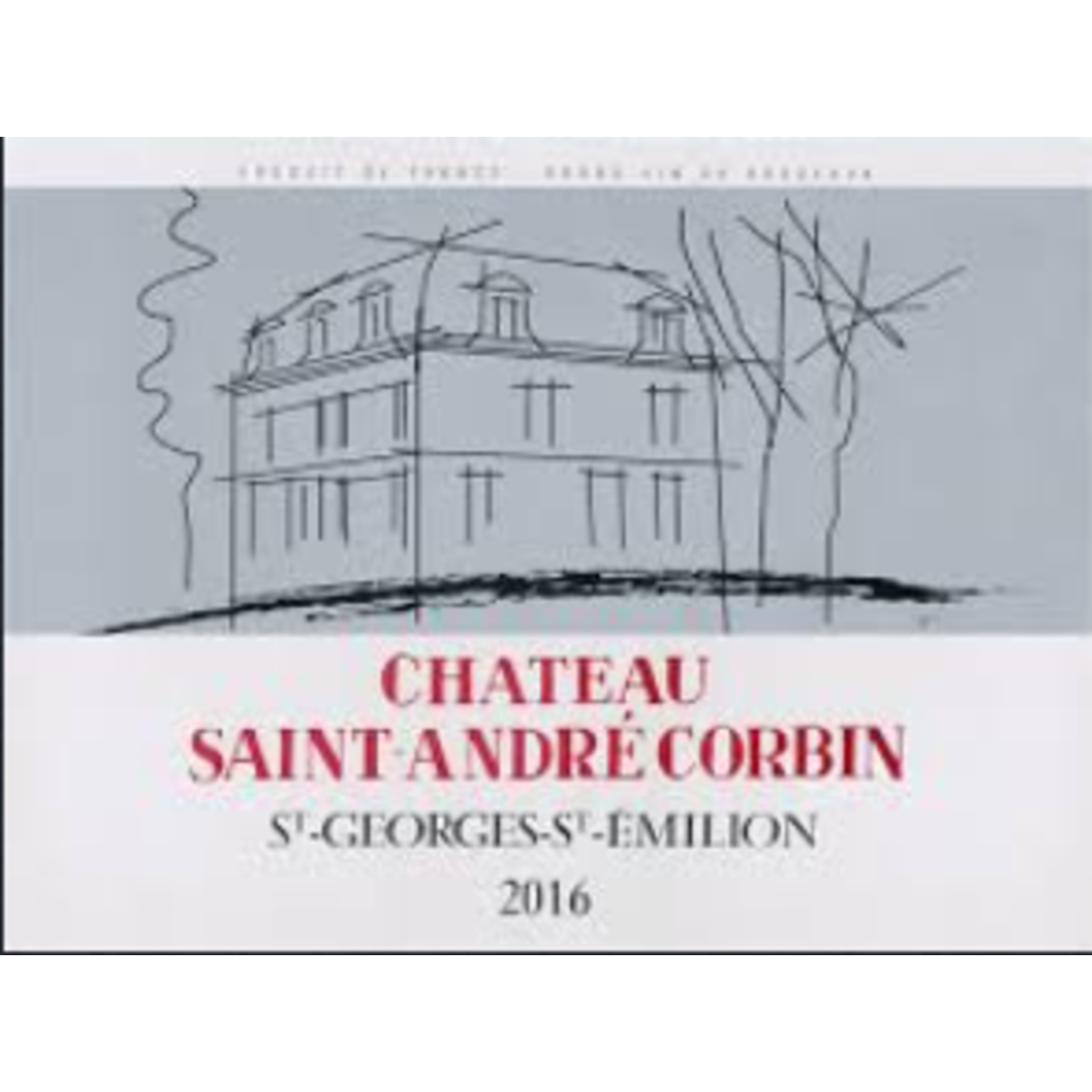 Famille Saby Calvet Chateau Saint Andre Corbin St Georges St Emilion 2021 Bordeaux, France 90pts-JS