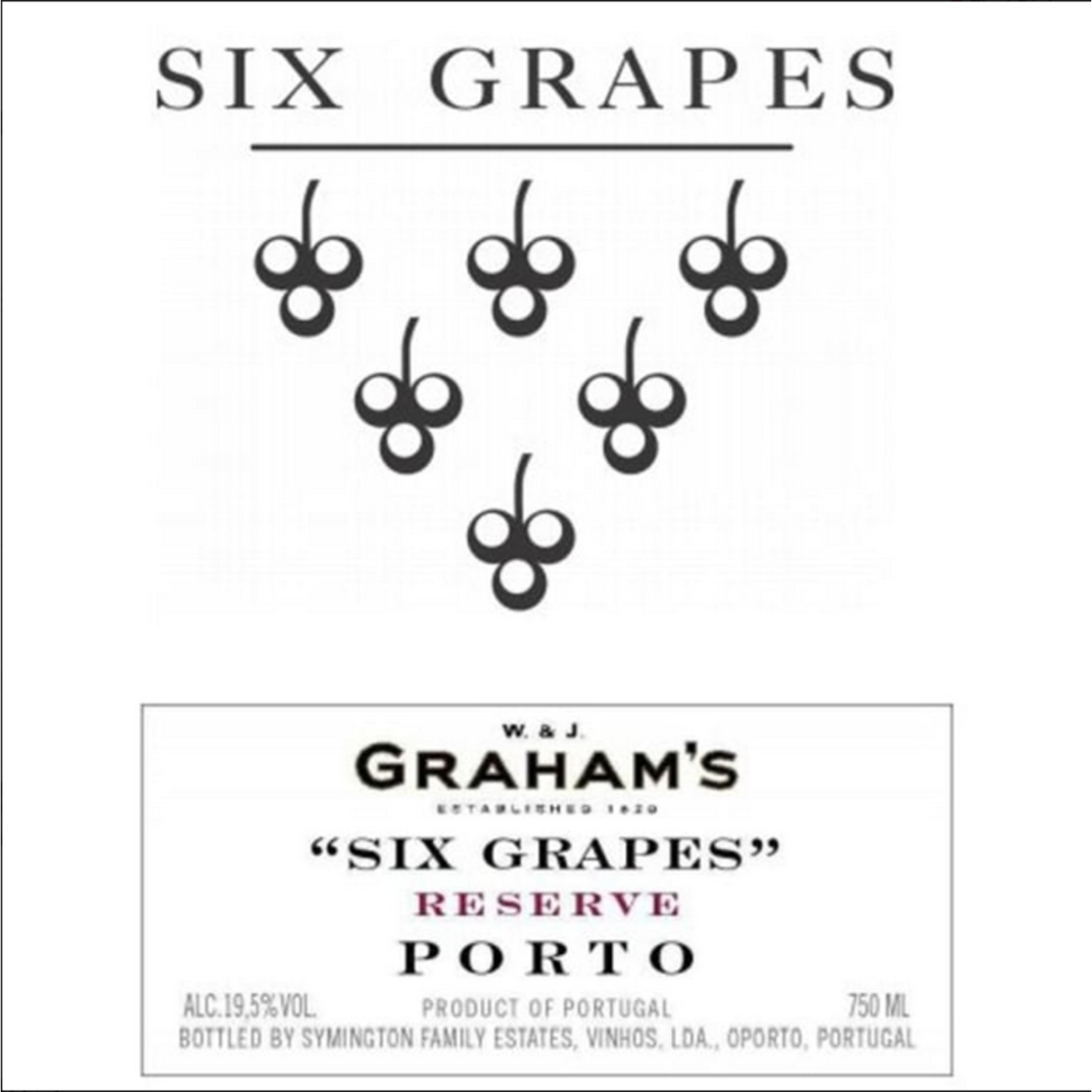 Graham's Grahams Six Grapes Ruby Port 375ml  Portugal