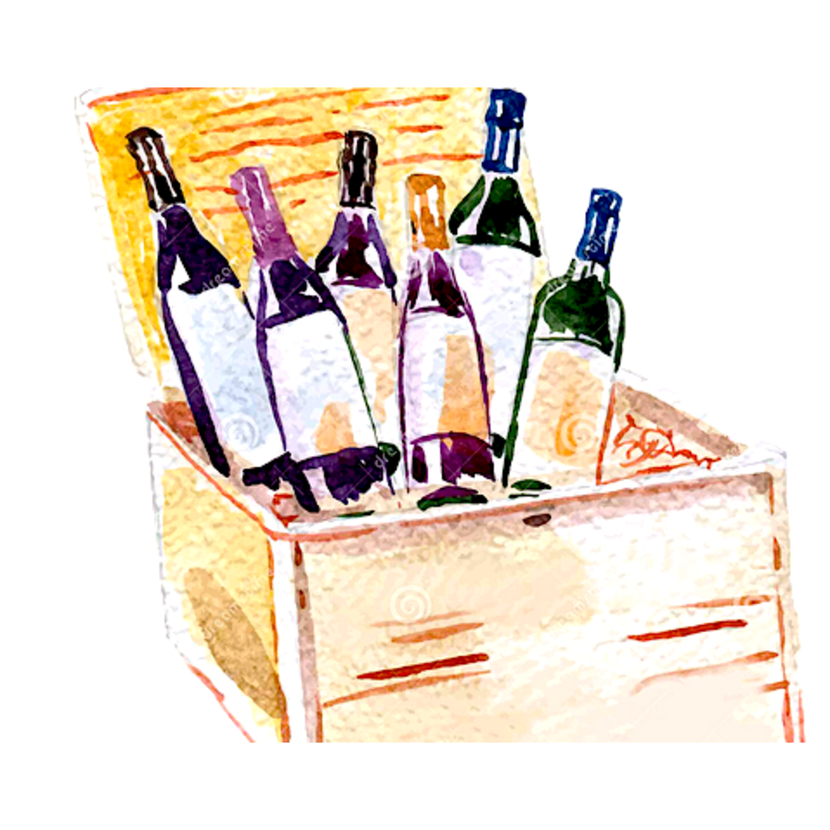 GIFT WRAP Gift Wrap in Wood Wine Box